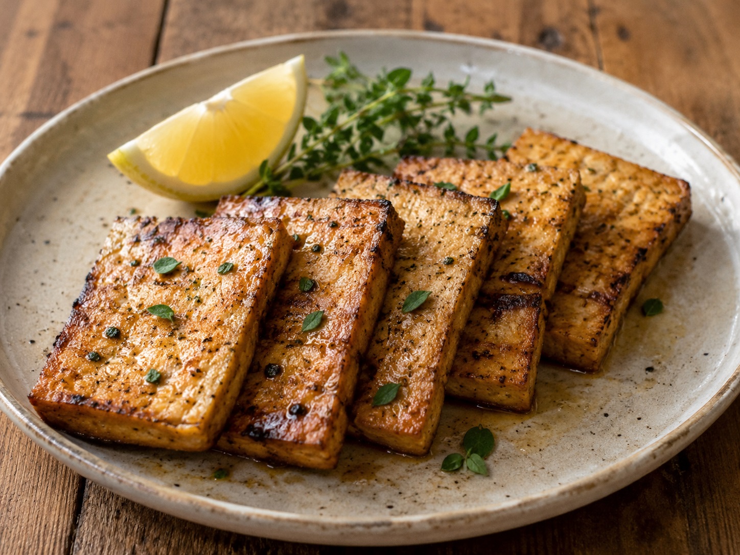 Tofu marinato alla piastra